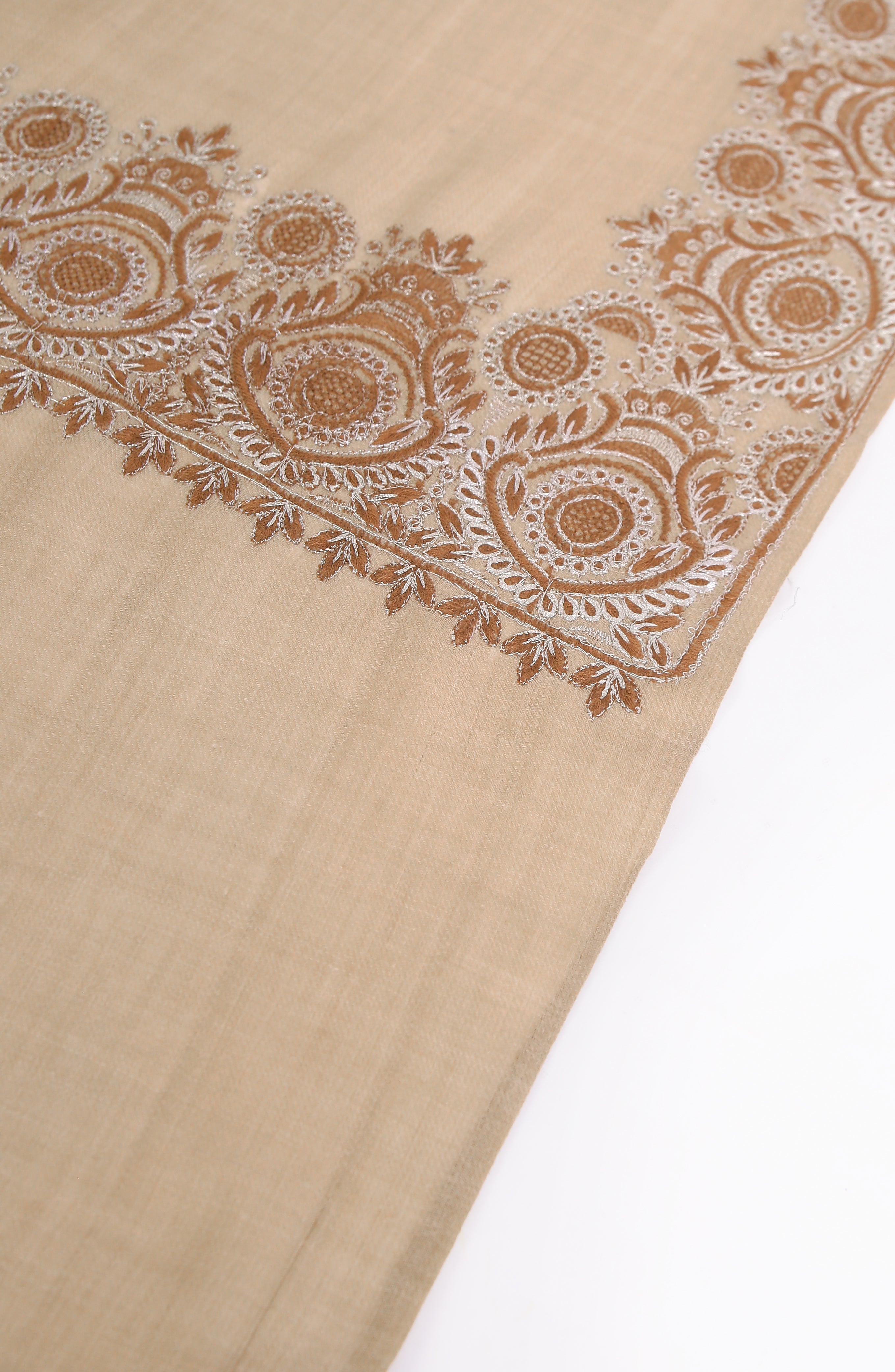 Tilla Machine Border Pashmina Shawl