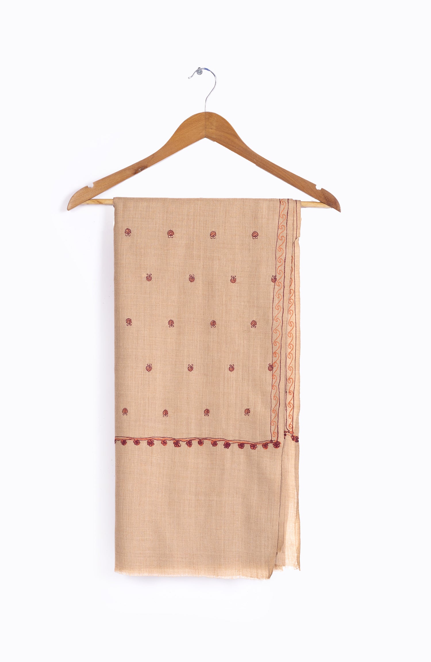Sui and Computer Work Booti Pashmina Shawl